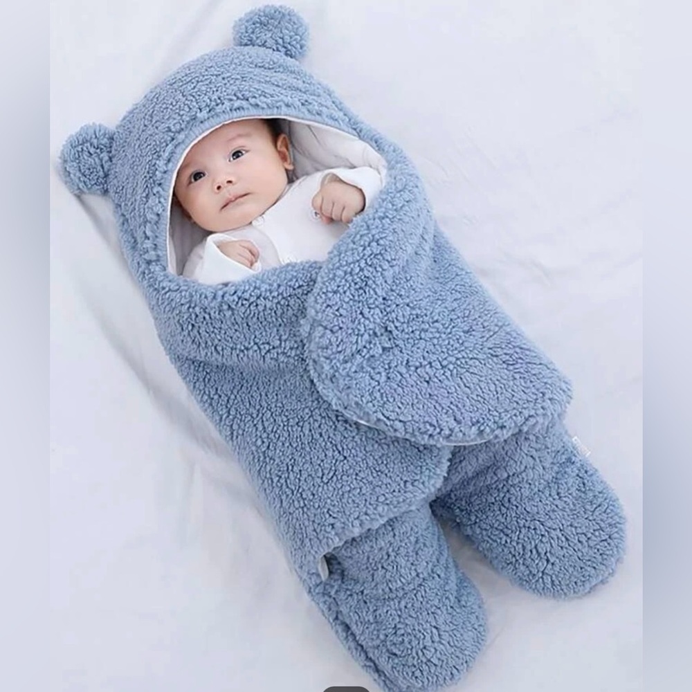Baby Flannel 3D Ear Design swaddling Blanket